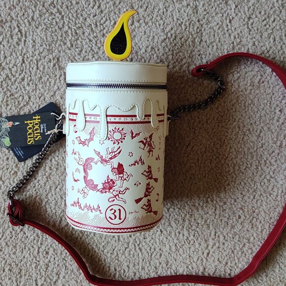 NWT Disney Loungefly Hocus Pocus Black Flame Candle Crosssbody - Picture 3 of 4